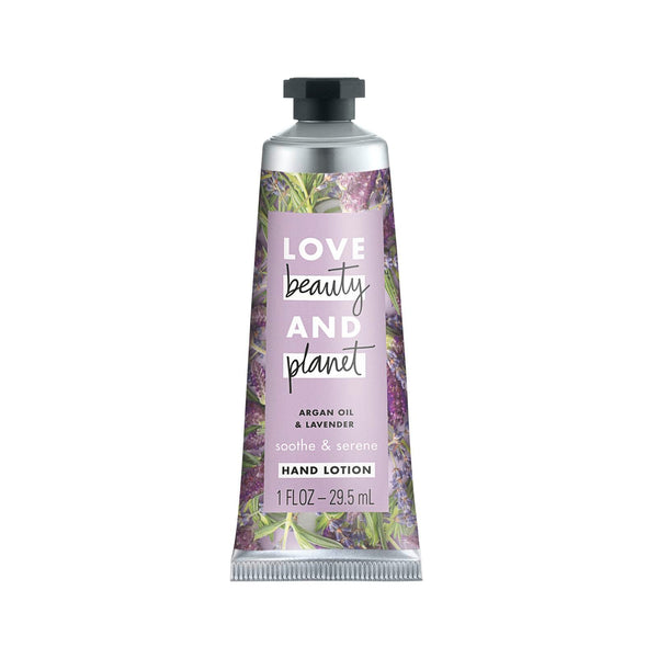 Love Beauty and Planet, Soothe & Serene Hand Lotion, Argan Oil & Lavender, 1 fl oz (29.5 ml) - The Supplement Shop