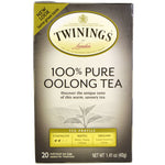 Twinings, 100% Pure Oolong Tea, 20 Tea Bags, 1.41 oz (40 g) - The Supplement Shop
