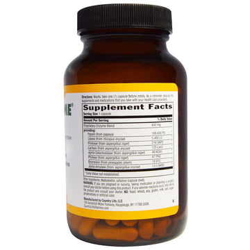 Country Life, Maxi-Zyme, 120 Vegan Capsules