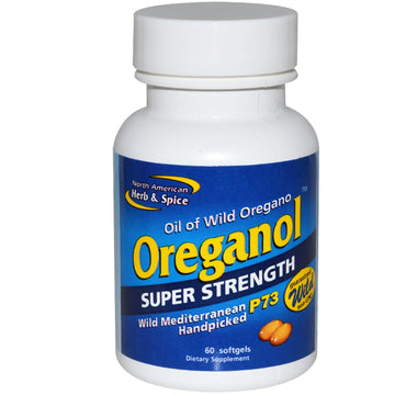 North American Herb & Spice, Oreganol, Super Strength, 60 Softgels