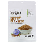 Sunfood, Raw Organic Milled Flaxseed, 1 lb (453.5 g) - The Supplement Shop