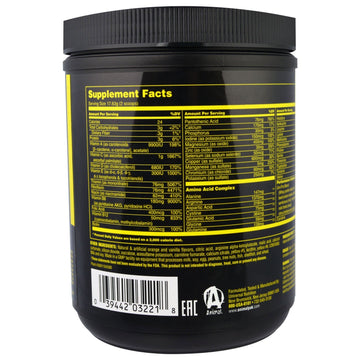 Universal Nutrition, The Original Animal Pak, Animal Training Powder, Orange Flavor, 388 g