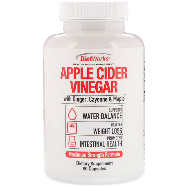 DietWorks, Apple Cider Vinegar, 90 Capsules - The Supplement Shop