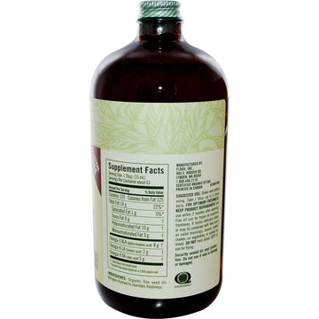 Flora, Certified Organic Flax Oil, 32 fl oz (946 ml)