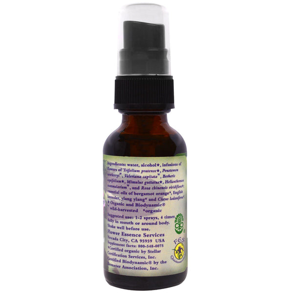 Flower Essence Services, Fear-Less, Flower Essence & Essential Oil, 1 fl oz (30 ml) - The Supplement Shop