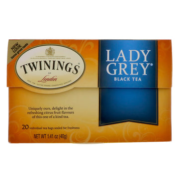Twinings, Lady Grey Black Tea, 20 Tea Bags, 1.41 oz (40 g)