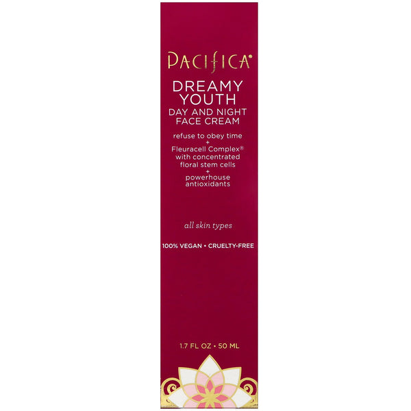 Pacifica, Dreamy Youth, Day and Night Face Cream, All Skin Types, 1.7 fl oz (50 ml) - The Supplement Shop