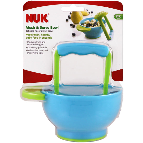 NUK, Mash & Serve Bowl, 1 Bowl - The Supplement Shop