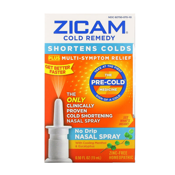 Zicam, Cold Remedy, No Drip Nasal Spray, 0.50 fl oz (15 ml) - The Supplement Shop