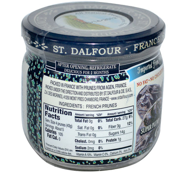 St. Dalfour, Giant French Prunes with Pits, 7 oz (200 g)