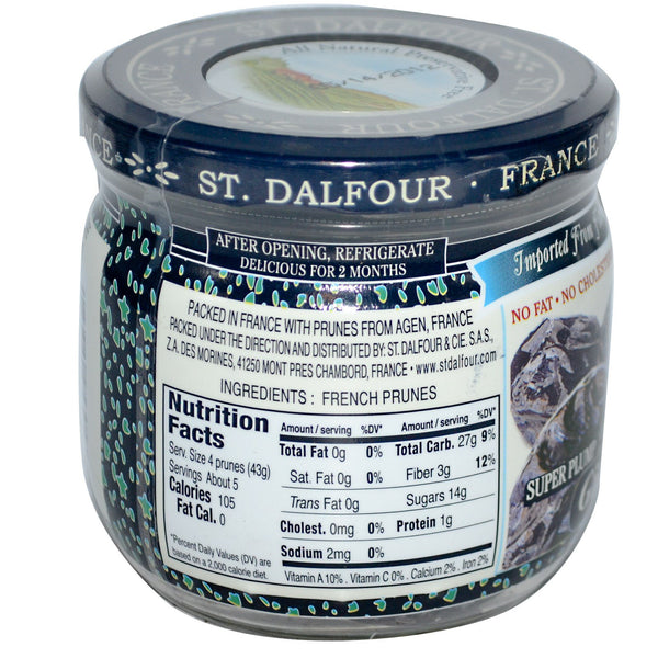 St. Dalfour, Giant French Prunes with Pits, 7 oz (200 g) - The Supplement Shop