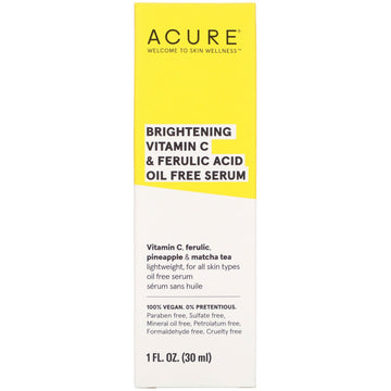 ACURE Brightening Vit C & Ferulic Acid Oil Free Serum 30ml