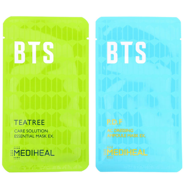 Mediheal, x BTS, Soothing Care Special Set, 10 Sheets, 490 ml - The Supplement Shop