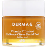 Derma E, Vitamin C Instant Radiance Citrus Facial Peel, 2 oz (56 g) - The Supplement Shop
