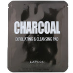 Lapcos, Charcoal, Exfoliating & Cleansing Pad, 5 Pads, 0.24 fl oz ( 7 g) Each - The Supplement Shop