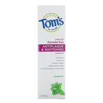 Tom's of Maine, Natural Antiplaque & Whitening, Fluoride-Free Toothpaste, Spearmint, 5.5 oz (155.9 g) - The Supplement Shop