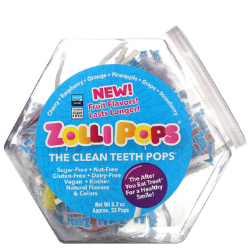 Zollipops, The Clean Teeth Pops, Assorted, 5.2 oz