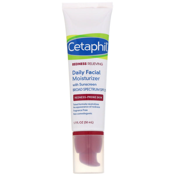 Cetaphil, Redness Relieving, Daily Facial Moisturizer, SPF 20, Neutral Tint, 1.7 fl oz (50 ml) - The Supplement Shop