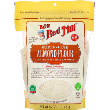 Bob's Red Mill, Super-Fine Almond Flour, Gluten Free, 16 oz (453 g)