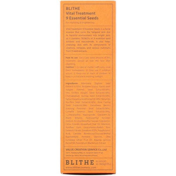 Blithe, Vital Treatment, 9 Essential Seeds, 5 fl oz (150 ml) - The Supplement Shop