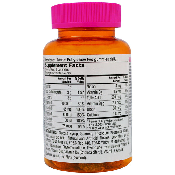 One-A-Day, For Her, VitaCraves, Teen Multi, 60 Gummies - The Supplement Shop