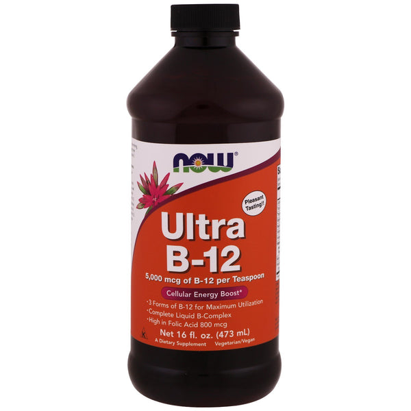 Now Foods, Ultra B-12, 5,000 mcg, 16 fl oz (473 ml)