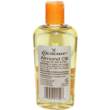 Cococare, 100% Natural Almond Oil, 4 fl oz (118 ml)