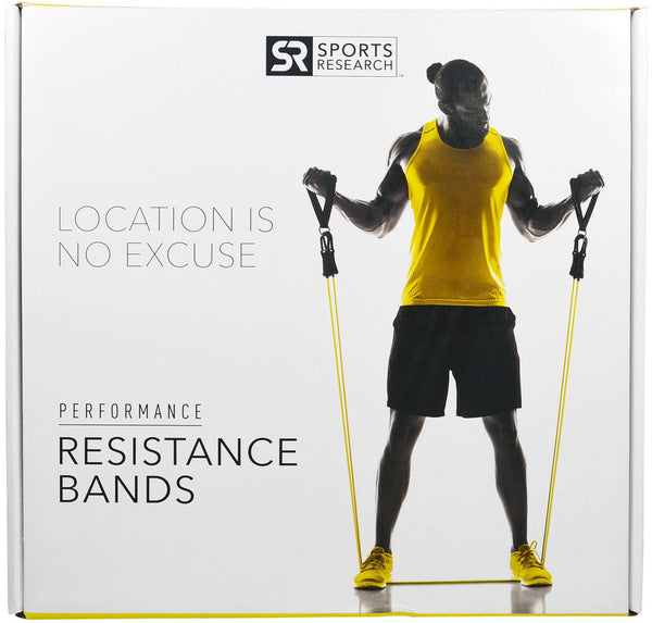 Sports Research, Performance Resistance Bands, 5 Bands - The Supplement Shop