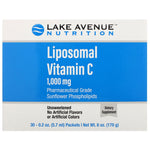 Lake Avenue Nutrition, Liposomal Vitamin C, Unflavored, 1,000 mg, 30 Packets, 0.2 oz (5.7 ml) Each - The Supplement Shop