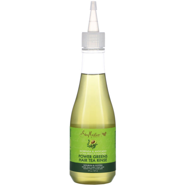 SheaMoisture, Power Greens Hair Tea Rinse, Moringa & Avocado, 8 fl oz (237 ml) - The Supplement Shop