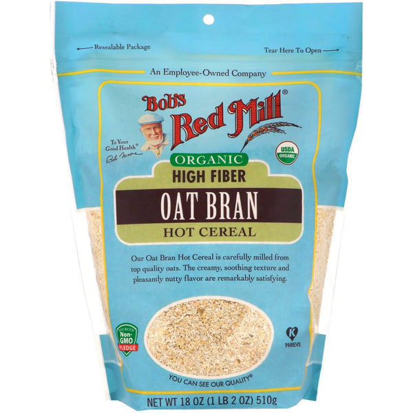 Bob's Red Mill, Organic High Fiber Oat Bran Hot Cereal, 18 oz (510 g) - The Supplement Shop