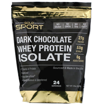 California Gold Nutrition, Dark Chocolate Whey Protein Isolate, 2 lbs (908 g)