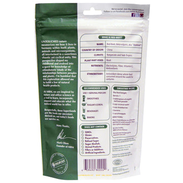 MRM, Raw Organic Red Beet Powder, 8.5 oz (240 g)