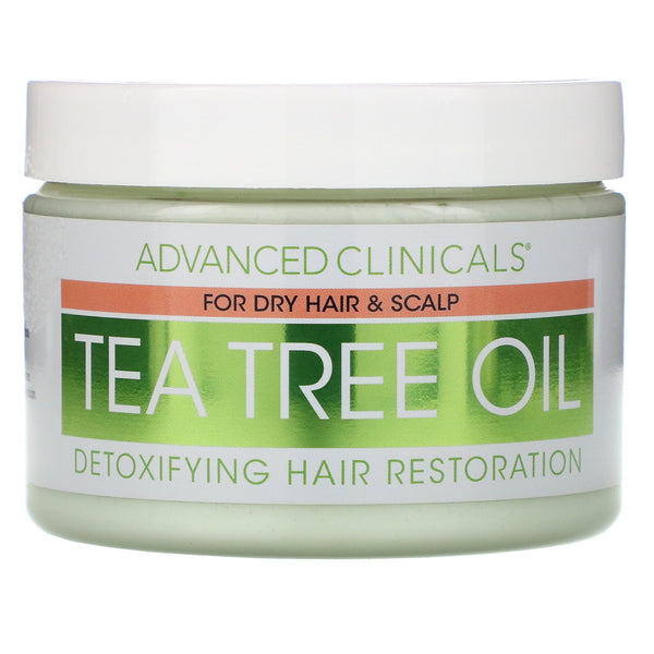 Advanced Clinicals, Tea Tree Oil, Detoxifying Hair Mask, 12 oz (340 g) - The Supplement Shop