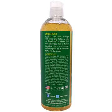 Real Aloe, Aloe Vera Shampoo with Argan Oil & Oat Beta Glucan, 16 fl oz (473 mL)