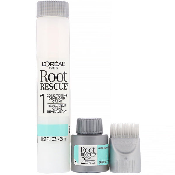 L'Oreal, Root Rescue, 10 Minute Root Coloring Kit, 5 Medium Brown, 1 Application - The Supplement Shop