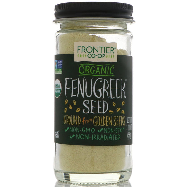 Frontier Natural Products, Organic Fenugreek Seed, Ground, 2.00 oz (56 g) - The Supplement Shop
