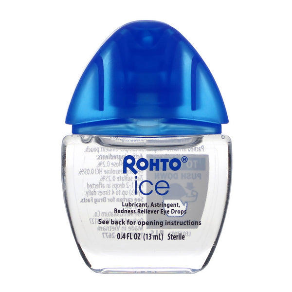 Rohto, Cooling Eye Drops, Ice, All-In-One, 0.4 fl oz (13 ml) - The Supplement Shop