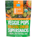 Made in Nature, Organic Veggie Pops, Broccoli Chedda Supersnacks, 3 oz (85 g) - The Supplement Shop