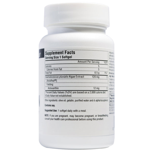 Source Naturals, Astaxanthin, 12 mg, 60 Softgels - The Supplement Shop