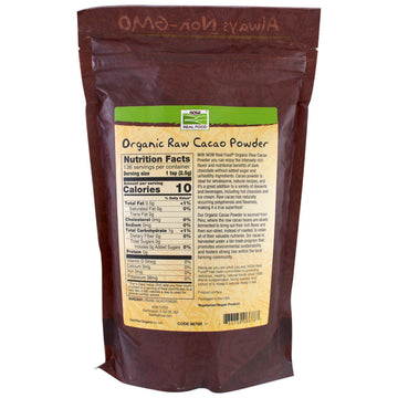 NOW Foods, Real Food, Organic Raw Cacao Powder, 12 oz (340 g)