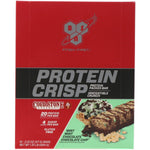 BSN, Protein Crisp, Mint Mint Chocolate Chocolate Chip, 12 Bars, 2.01 oz (57 g) Each - The Supplement Shop