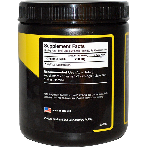 Primaforce, Citrulline Malate, Unflavored, 200 g - The Supplement Shop