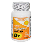 Deva, Vegan, Vitamin D, D2, 2400 IU, 90 Tablets - The Supplement Shop