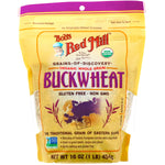 Bob's Red Mill, Organic Buckwheat, Whole Grain, 16 oz (454 g) - The Supplement Shop