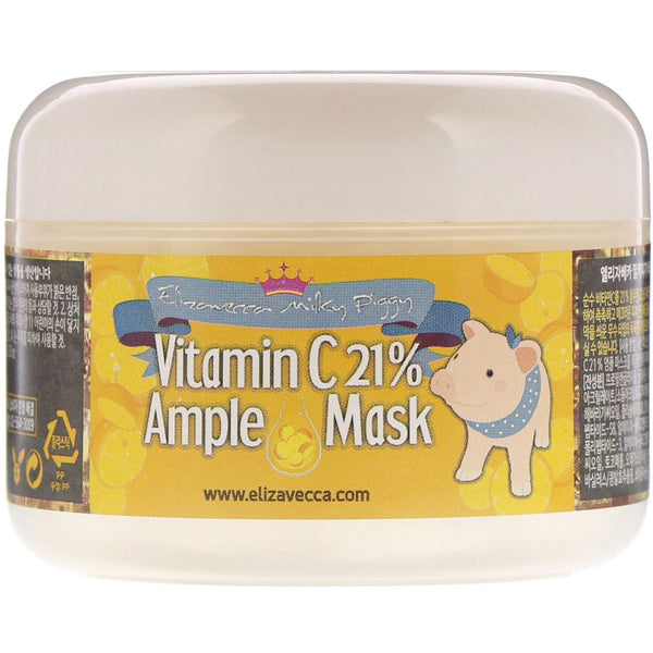 Elizavecca, Milky Piggy, Vitamin C 21% Ample Mask, 3.53 oz (100 g) - The Supplement Shop