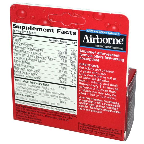AirBorne, Blast of Vitamin C, Very Berry, 10 Effervescent Tablets - The Supplement Shop