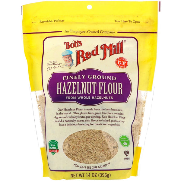 Bob's Red Mill, Finely Ground Hazelnut Flour, Gluten Free, 14 oz (396 g) - The Supplement Shop
