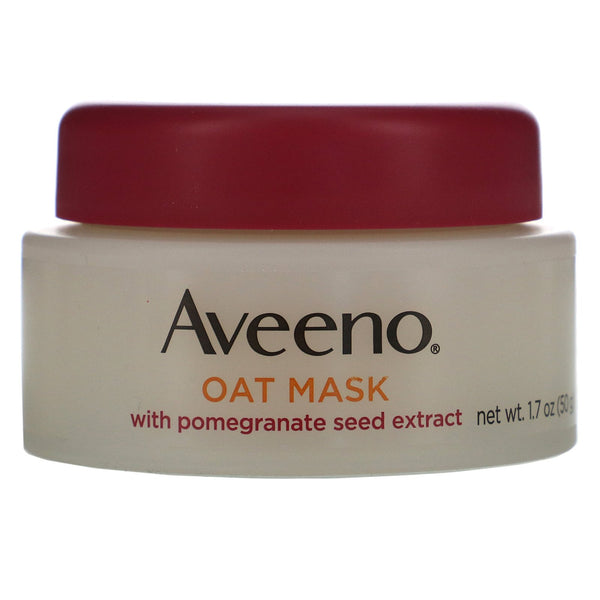 Aveeno, Oat Mask with Pomegranate Seed Extract, Glow, 1.7 oz (50 g) - The Supplement Shop