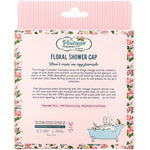 The Vintage Cosmetic Co., Shower Cap, Pink Floral Satin, 1 Count - The Supplement Shop